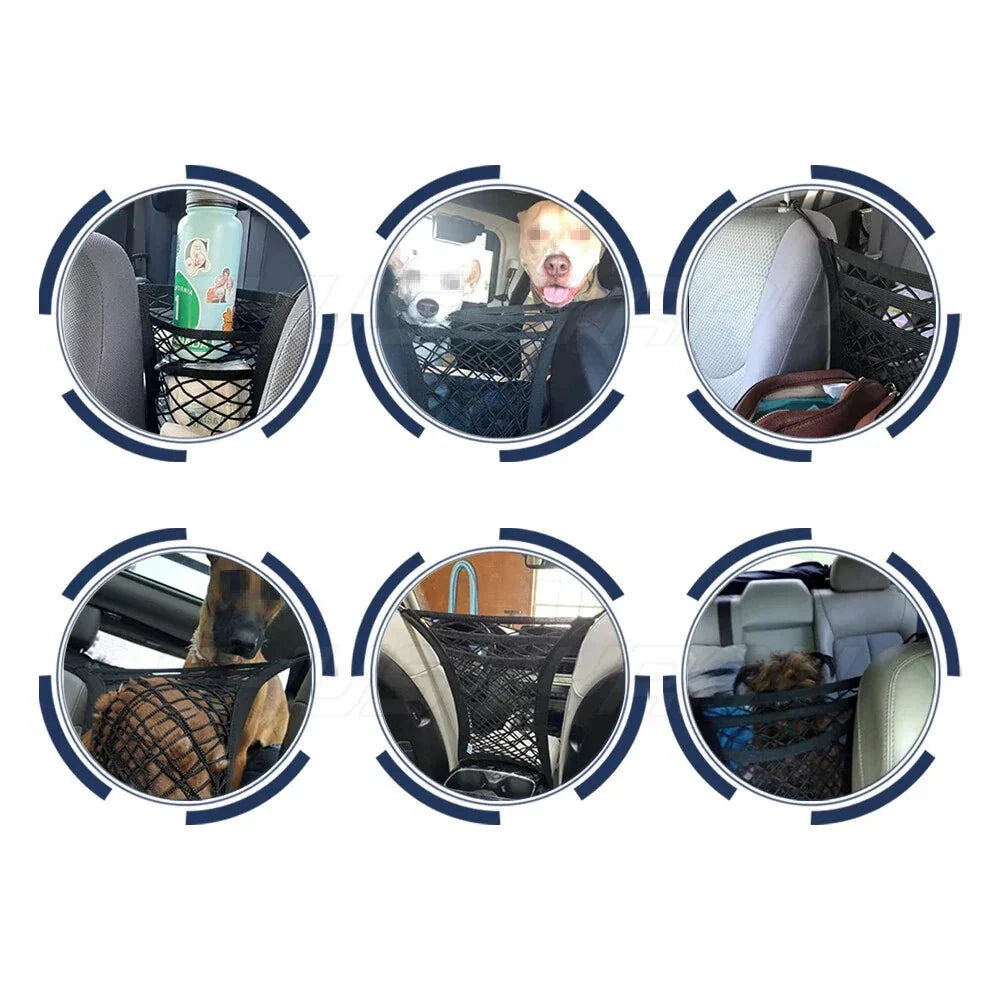 3 Layer Seat Storage Net & Barrier For Car Organizer - Trendart