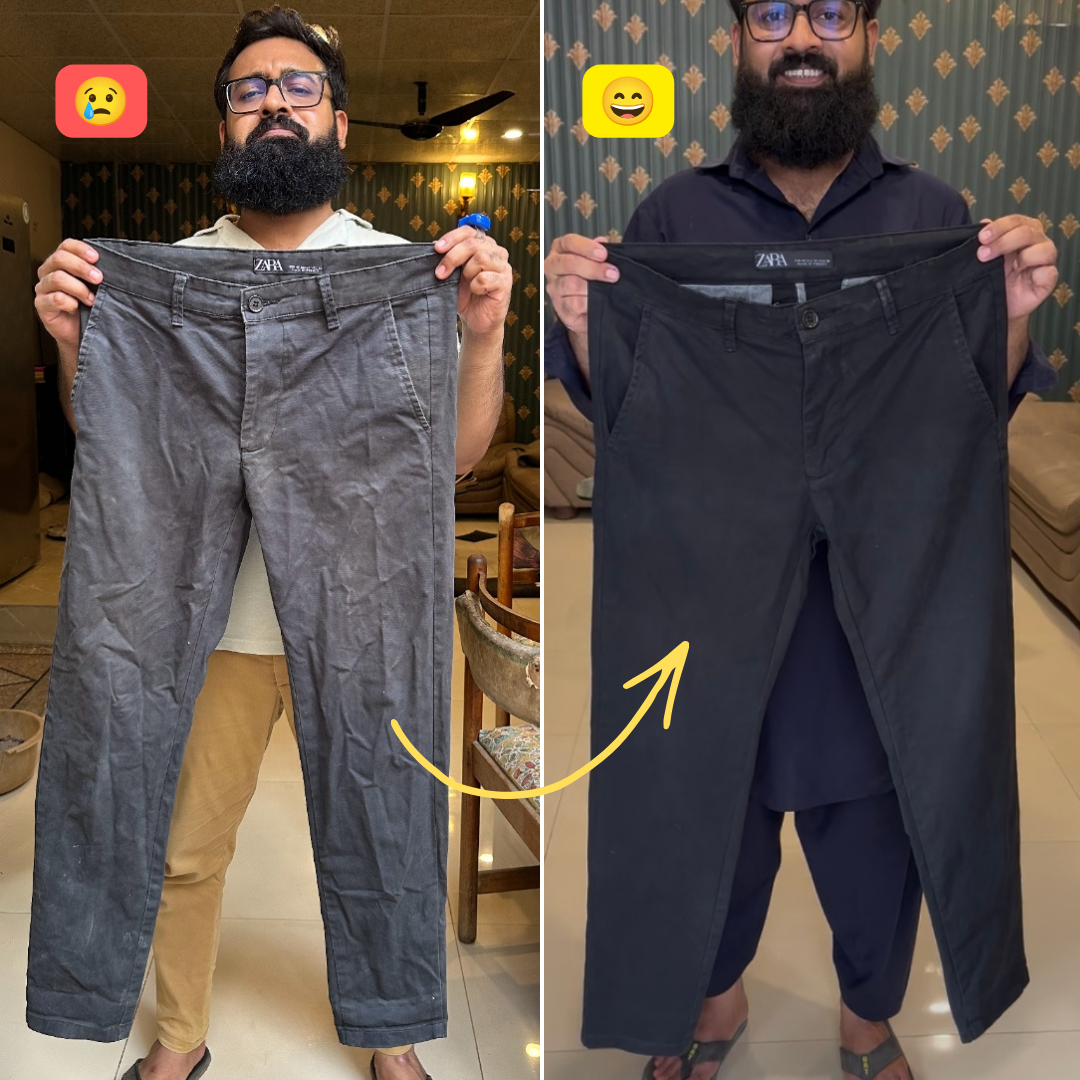 Safrang Quick Fabric Dye - Black+Dark Blue
