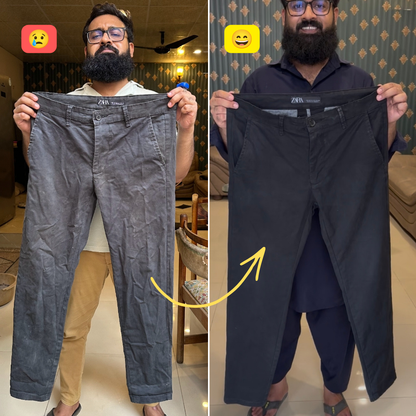 Safrang Quick Fabric Dye - Black+Dark Blue