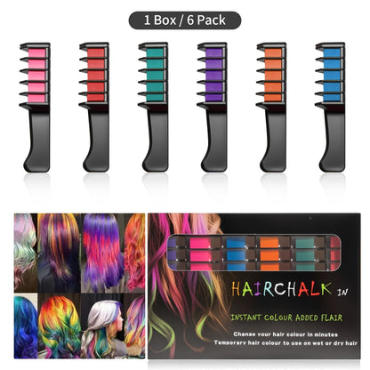 Temporary Hair Dye Chalk Comb- Cruelty Free