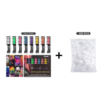 Temporary Hair Dye Chalk Comb- Cruelty Free