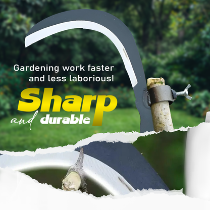 Curved Steel Weed Cutter Head