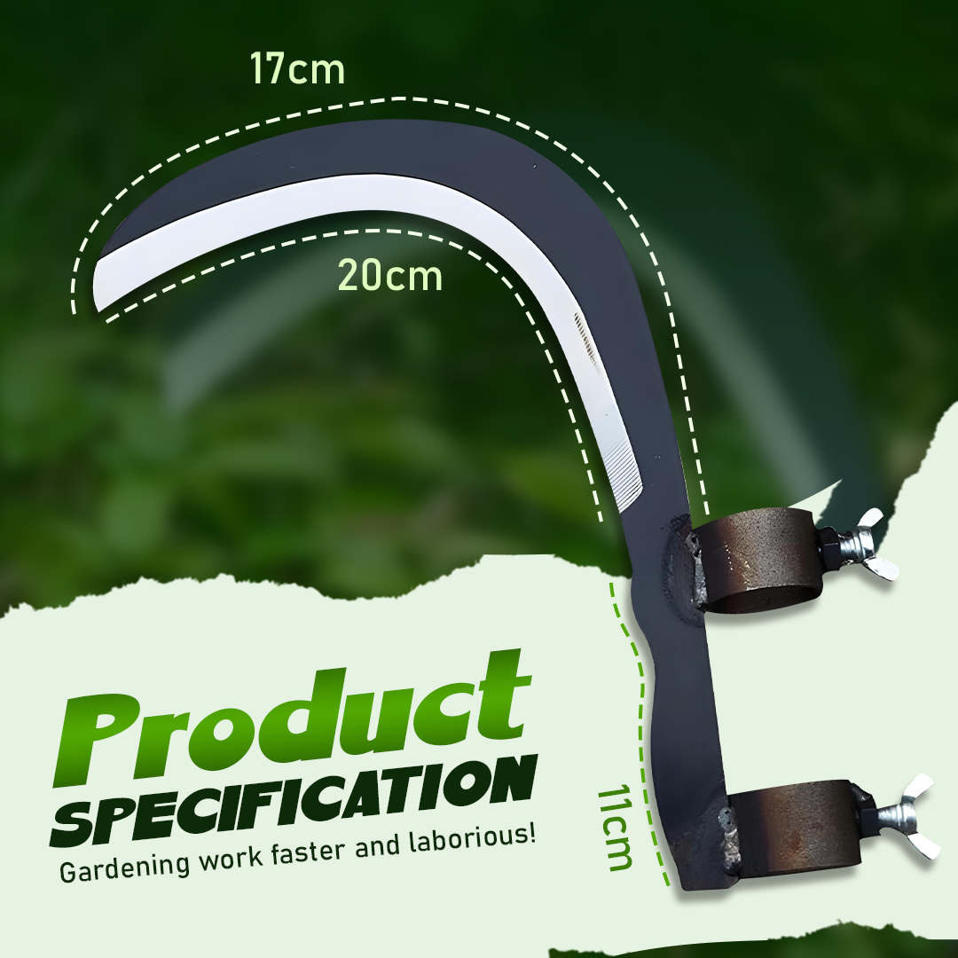 Curved Steel Weed Cutter Head
