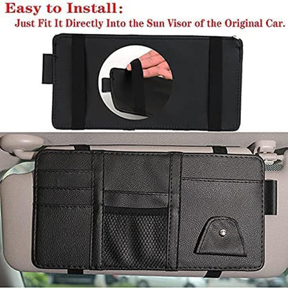 ✨ DriveMate 4-in-1 Car Visor Organizer📱