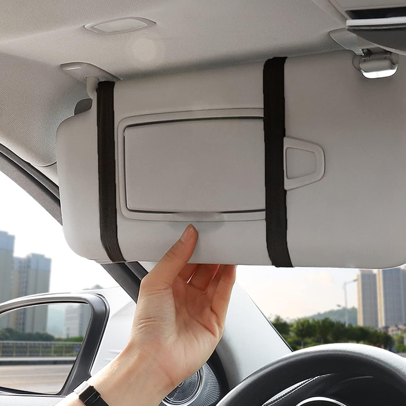 ✨ DriveMate 4-in-1 Car Visor Organizer📱