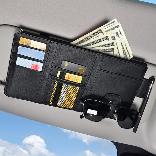 ✨ DriveMate 4-in-1 Car Visor Organizer📱