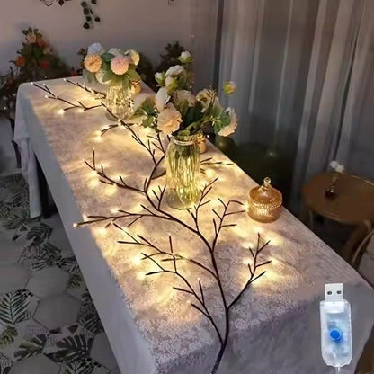 96 LED Large Size Warm White Tree Branch Smart LED with Remote - Trendart