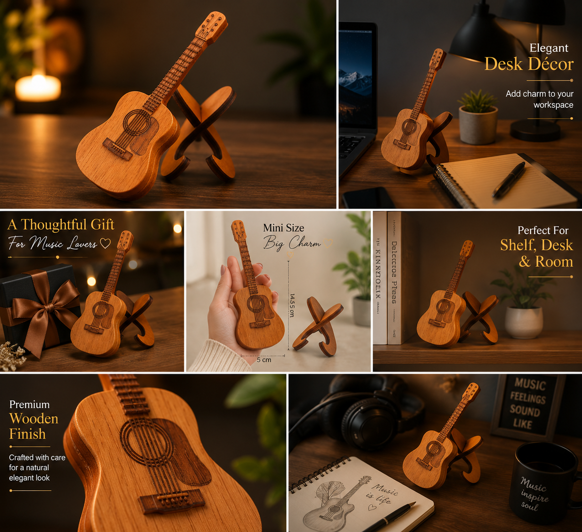 Classic Wooden Keepsake 🎸