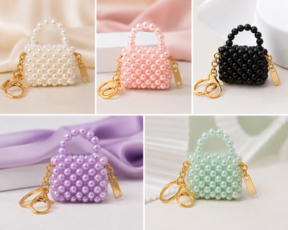 Aesthetic Pearl Bead Bag Keychain🌸