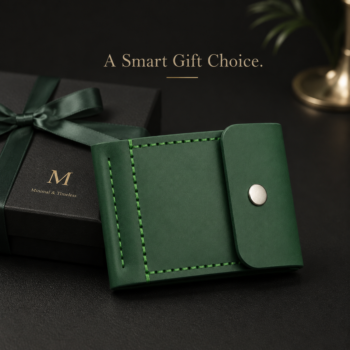 Hot Slim Green Leather Wallet