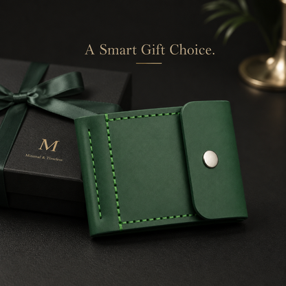 Hot Slim Green Leather Wallet