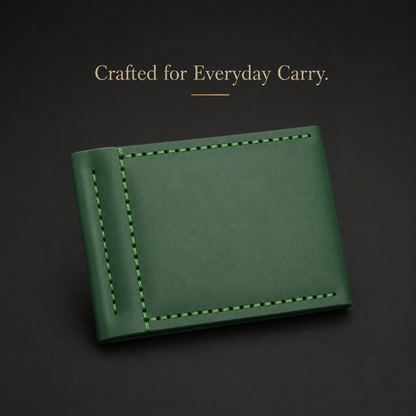 Hot Slim Green Leather Wallet