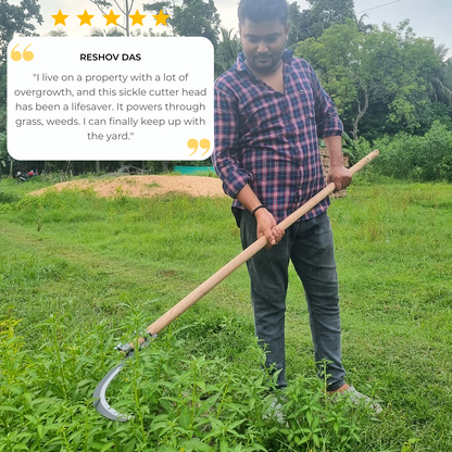 Curved Steel Weed Cutter Head