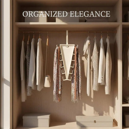 2/4/8Pcs V-Shape Hanger Organizer