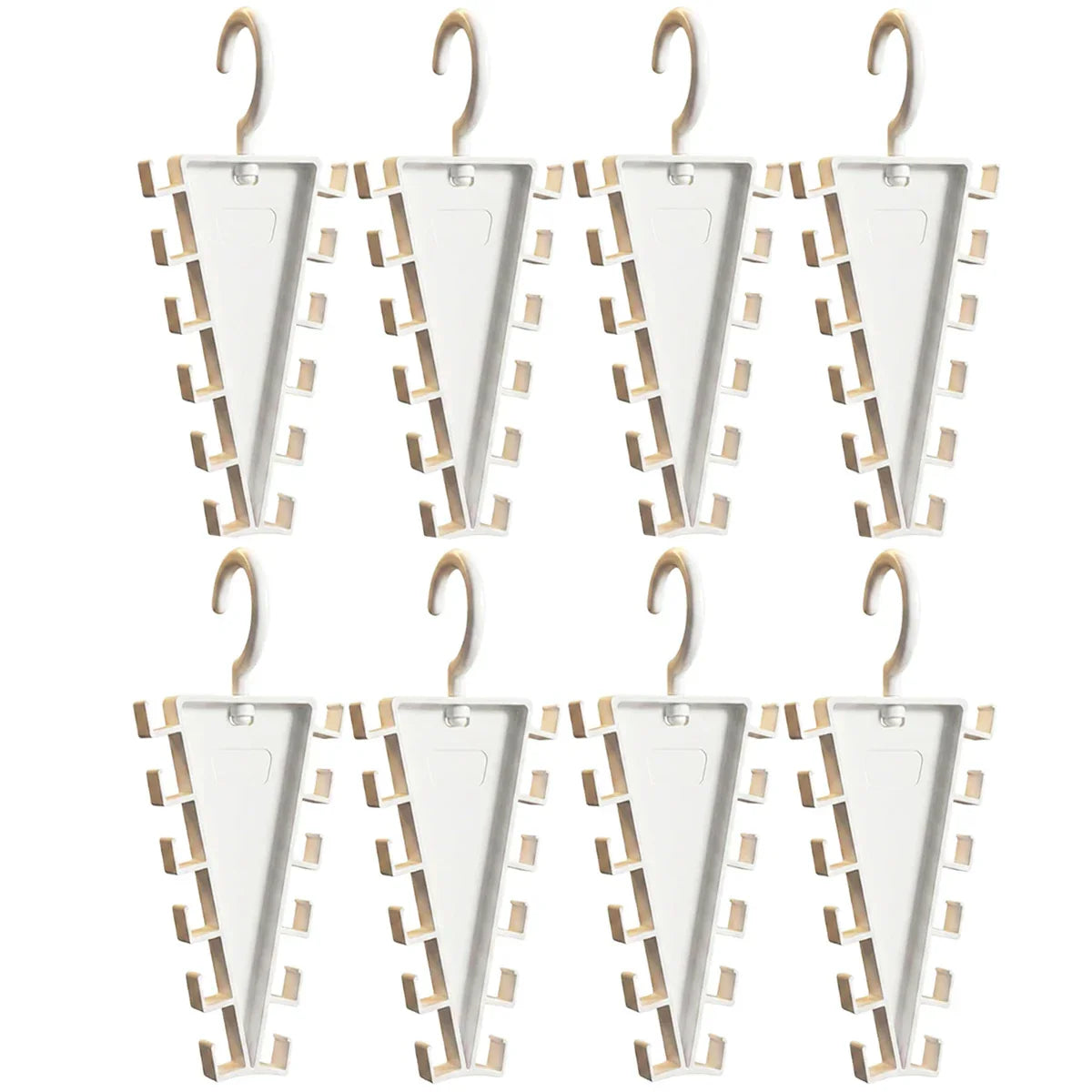 2/4/8Pcs V-Shape Hanger Organizer