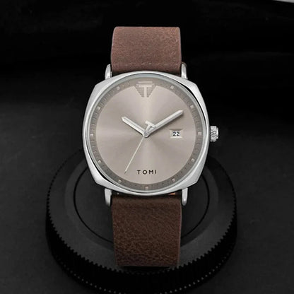 TOMI T-044 Leather Strap Watch