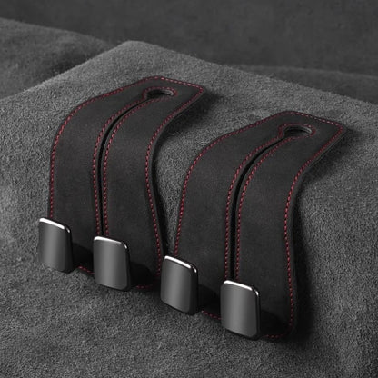Car Headrest Organizer Premium Leather Hook - Trendart