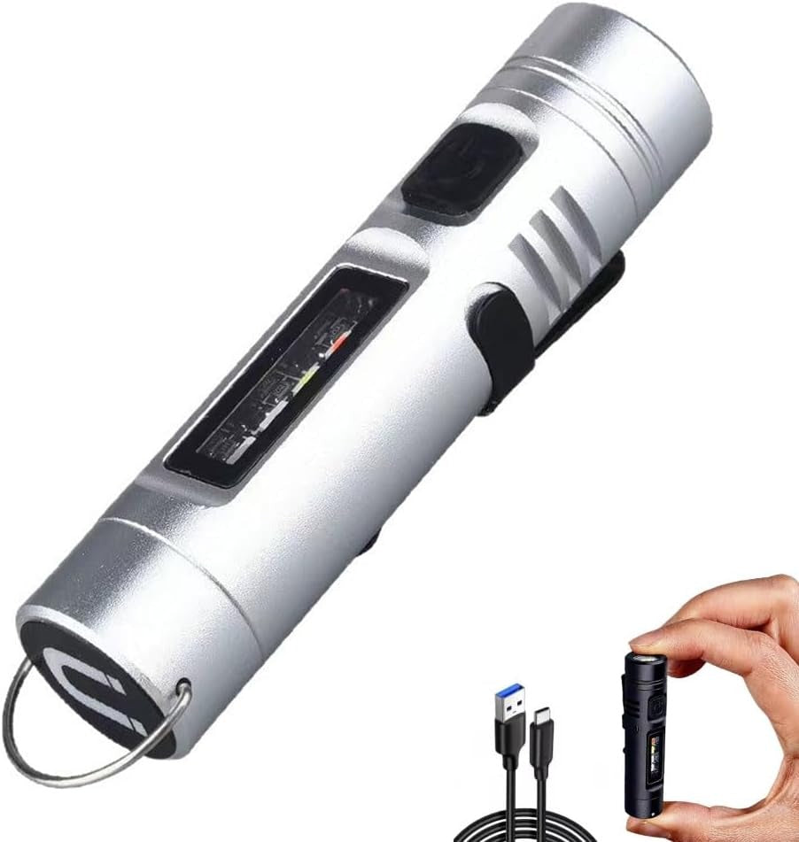 LuminaPro 8-Mode Ultra-Bright Aluminum Keychain Torch & Pocket Light