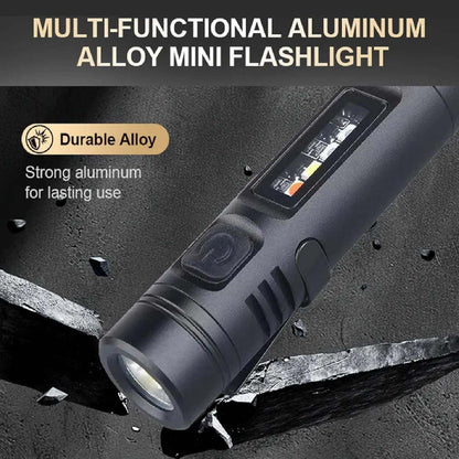 LuminaPro 8-Mode Ultra-Bright Aluminum Keychain Torch & Pocket Light