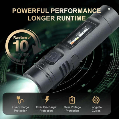 LuminaPro 8-Mode Ultra-Bright Aluminum Keychain Torch & Pocket Light