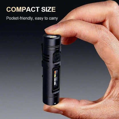 LuminaPro 8-Mode Ultra-Bright Aluminum Keychain Torch & Pocket Light