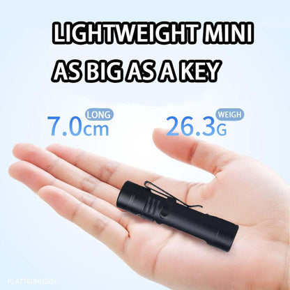 LuminaPro 8-Mode Ultra-Bright Aluminum Keychain Torch & Pocket Light