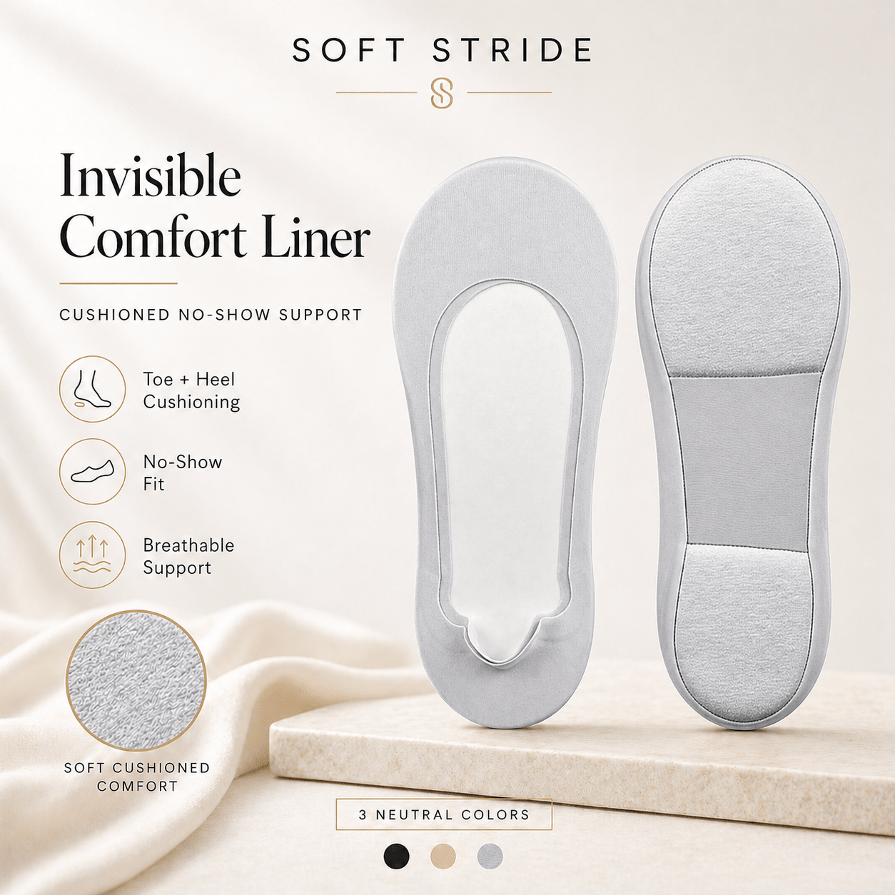 Invisible Pain Relieving Cushion Socks - Trendart